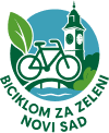 Biciklom za zeleni Novi Sad logo